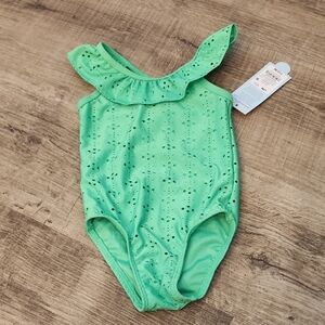 Cat & Jack Green Kids Swim One Piece